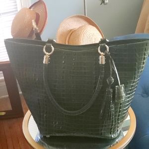 Brahmin Large Green Shopper